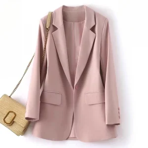 New Autumn Winter Women Suit Jacket Ladies Long Sleeve Formal Jacket Coat Solid Color Loose Casual Tops Women Outerwear Blazers